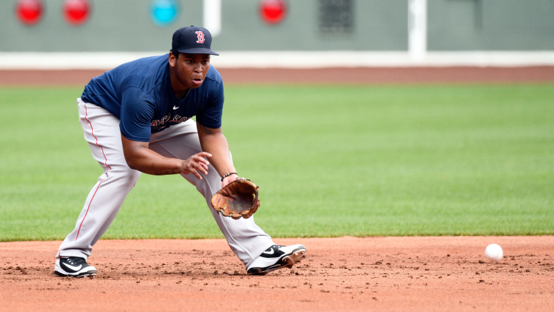 Boston Red Sox third baseman Rafael Devers