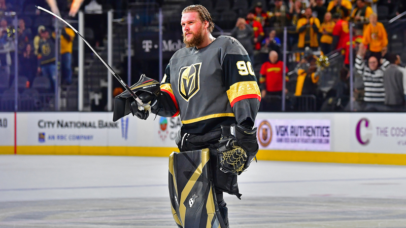 Vegas Golden Knights Goalie Robin Lehner