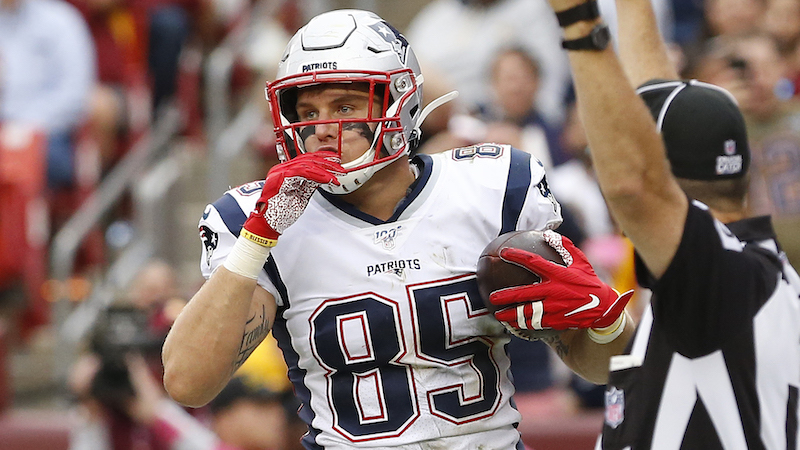 Patriots tight end Ryan Izzo