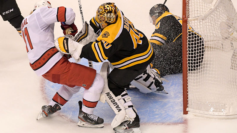 Boston Bruins goalie Tuukka Rask