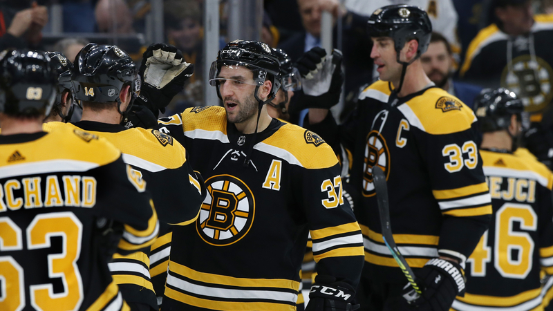 Boston Bruins center Patrice Bergeron