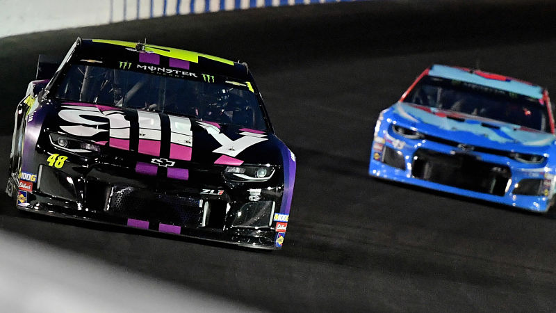 NASCAR drivers Darrell Wallace Jr. and Jimmie Johnson