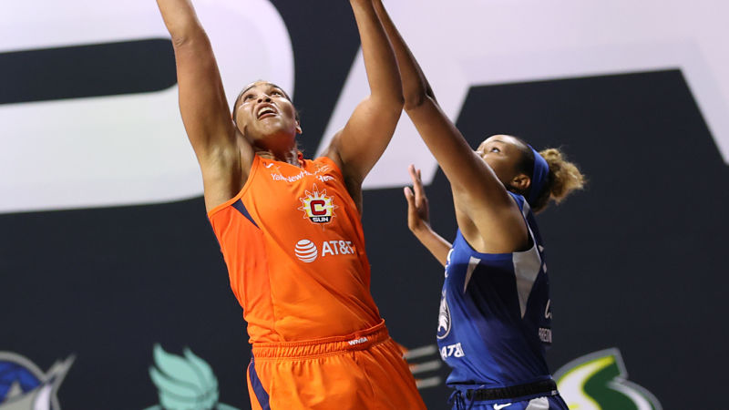 Connecticut Sun center Brionna Jones
