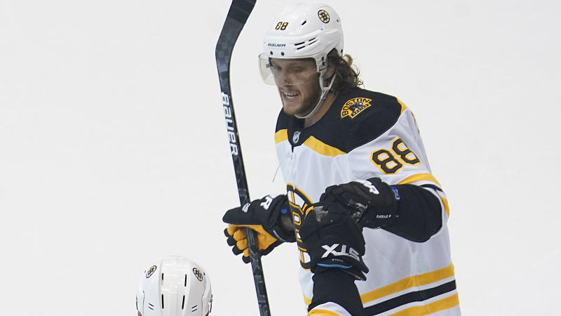Boston Bruins winger David Pastrnak