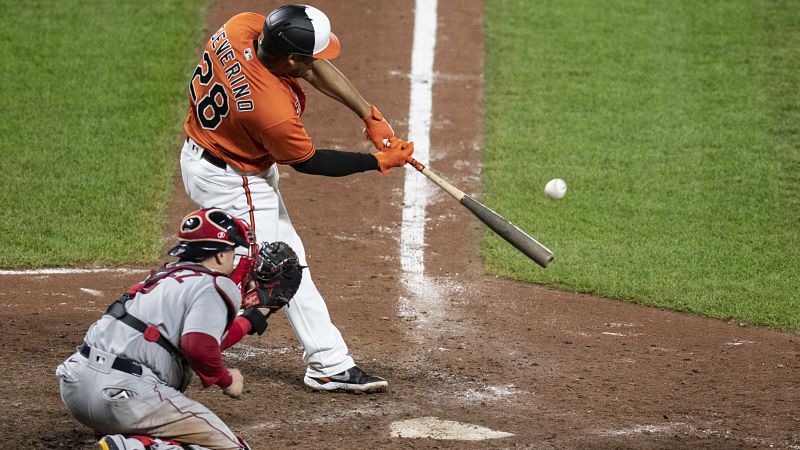 Baltimore Orioles designated hitter Pedro Severino
