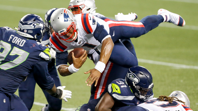 New England Patriots quarterback Cam Newton