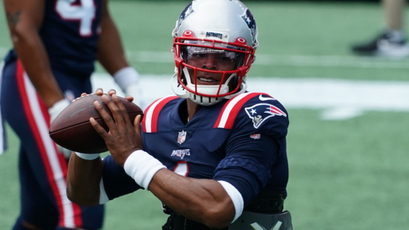 New England Patriots quarterback Cam Newton