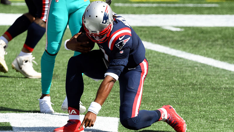 New England Patriots wide receiver Cam Newton