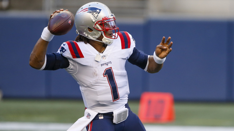 New England Patriots quarterback Cam Newton