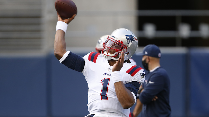 Patriots quarterback Cam Newton