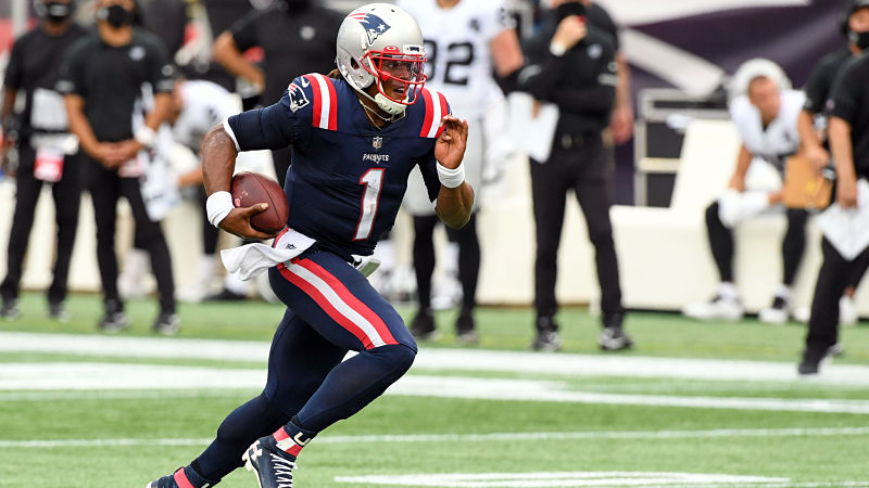 New England Patriots quarterback Cam Newton