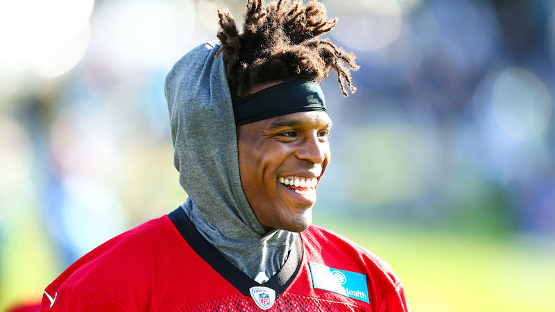 New England Patriots quarterback Cam Newton