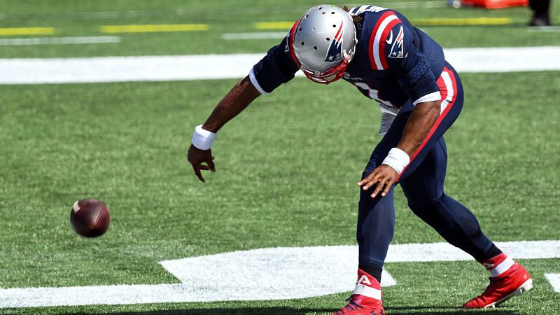 New England Patriots quarterback Cam Newton