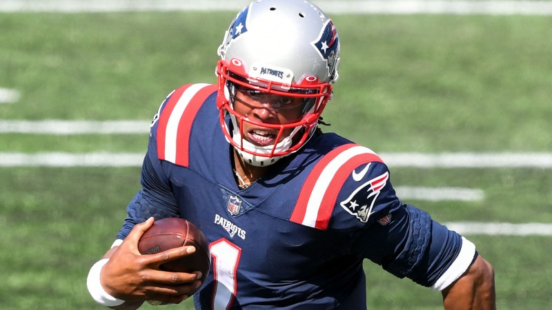 New England Patriots quarterback Cam Newton