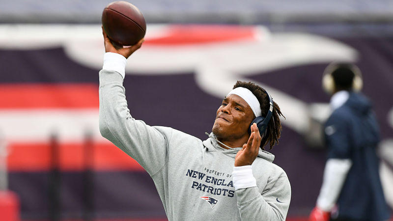 New England Patriots quarterback Cam Newton