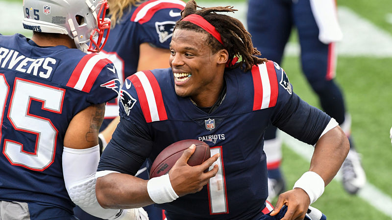 New England Patriots quarterback Cam Newton