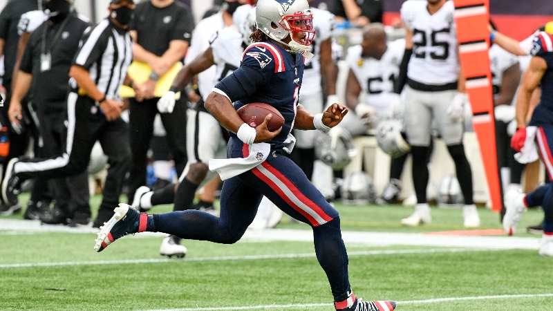 New England Patriots quarterback Cam Newton