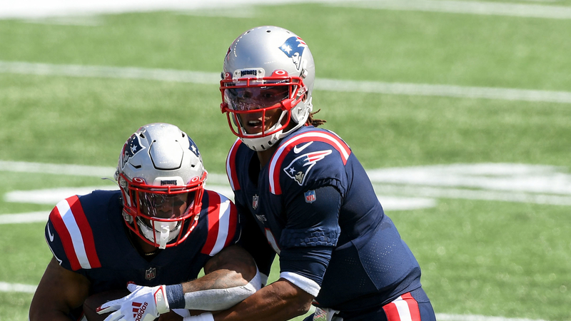 New England Patriots' James White And Cam Newton