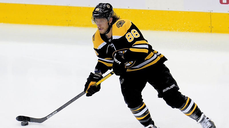 Boston Bruins forward David Pastrnak