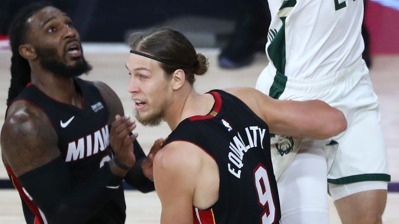 Miami Heat forward Jae Crowder, Miami Heat forward Kelly Olynyk