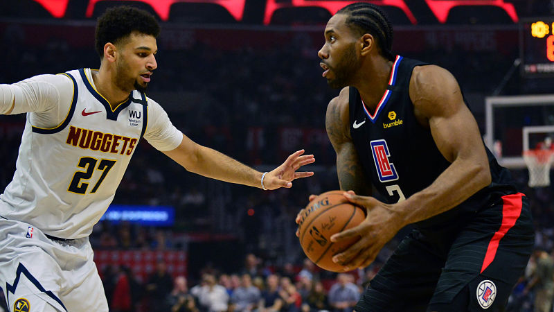 Denver Nuggets guard Jamal Murray and Los Angeles Clippers forward Kawhi Leonard