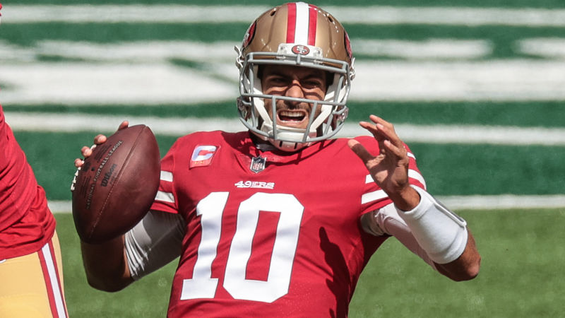 San Francisco 49ers quarterback Jimmy Garoppolo
