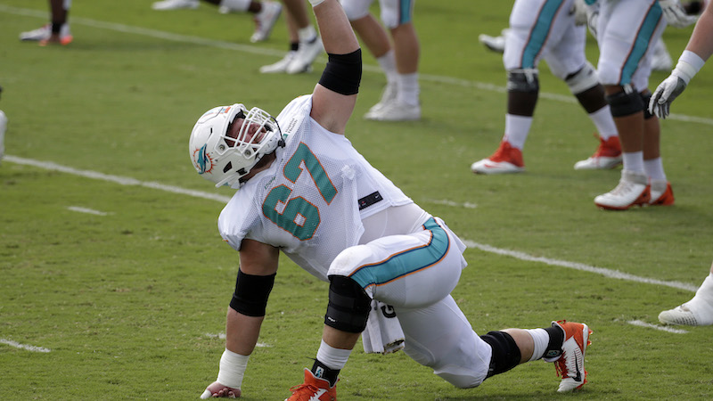 Miami Dolphins center Ted Karras
