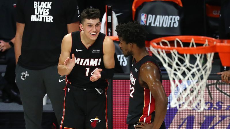 Miami Heat guard Tyler Herro, Miami Heat forward Jimmy Butler