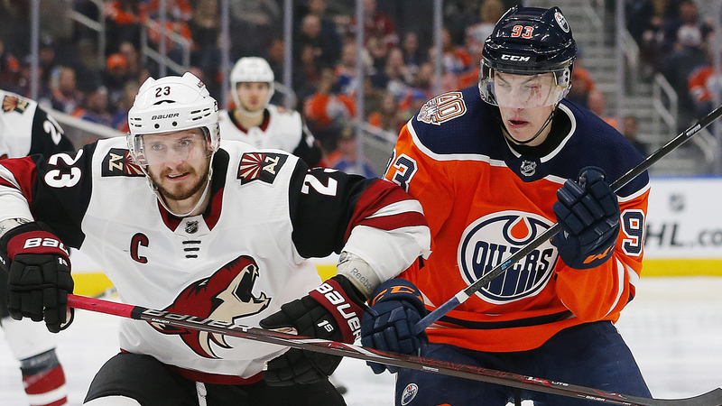 Arizona Coyotes defenseman Oliver Ekman-Larsson, Edmonton Oilers center Ryan Nuget-Hopkins