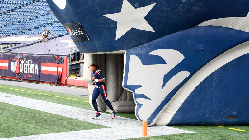 New England Patriots quarterback Cam Newton