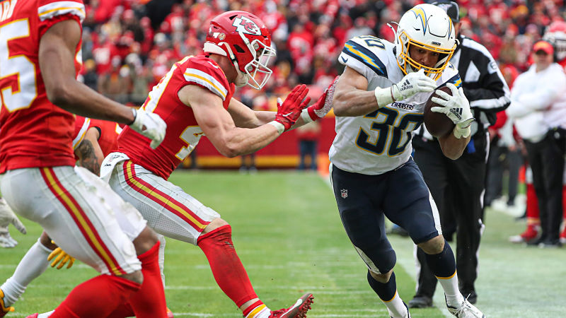 Los Angeles Chargers running back Austin Ekeler