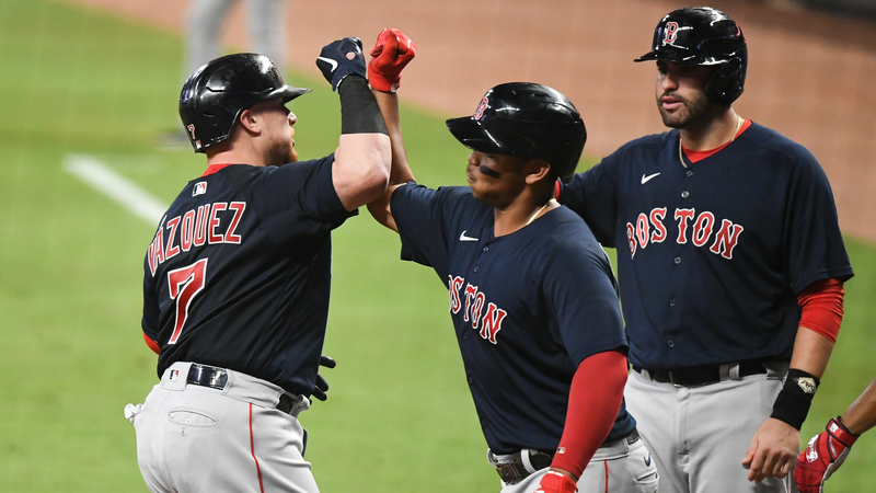 Boston Red Sox catcher Christian Vazquez