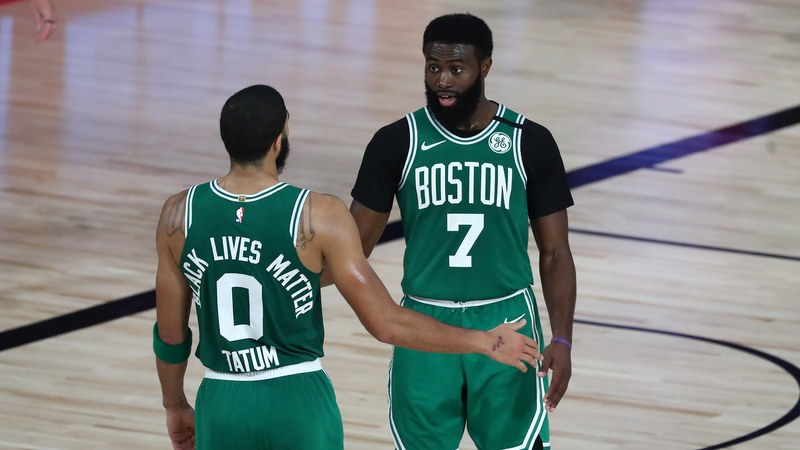 Boston Celtics' Jaylen Brown, Jayson Tatum