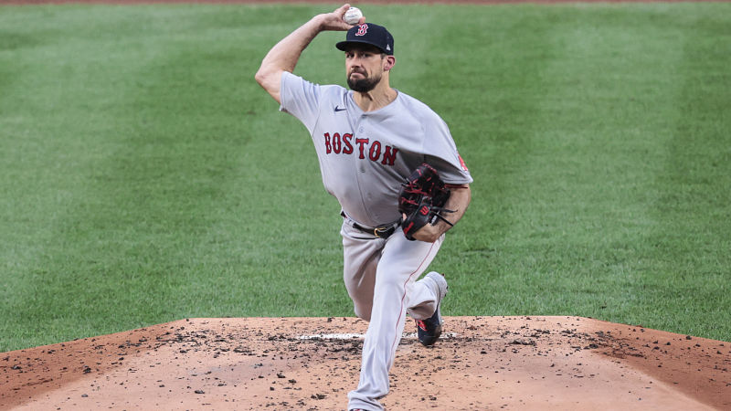 Boston Red Sox starting pitcher Nathan Eovaldi