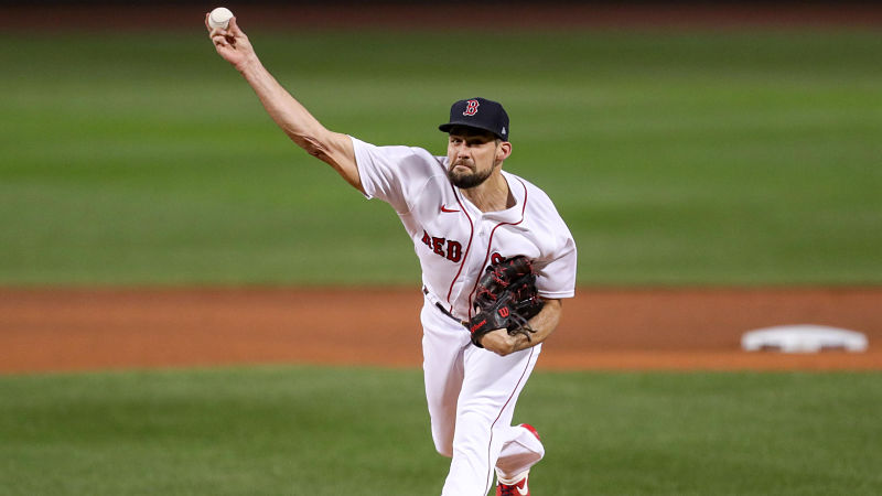 Boston Red Sox starting pitcher Nathan Eovaldi