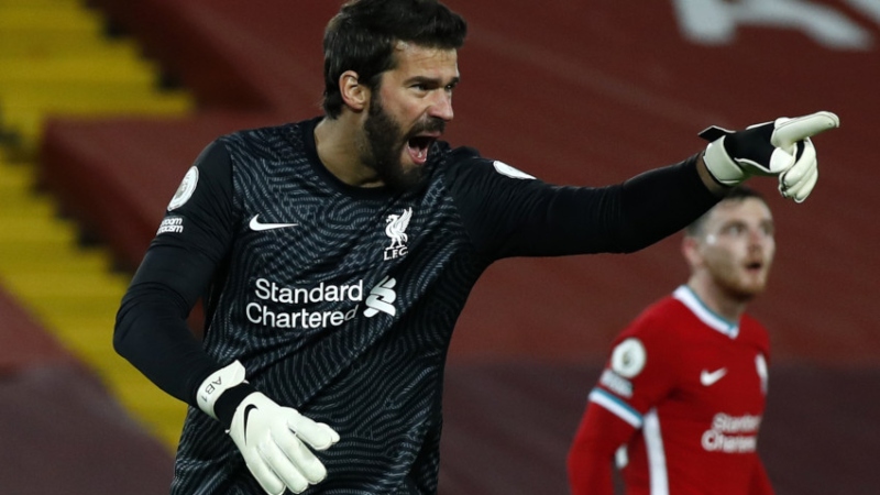 Liverpool goalkeeper Alisson