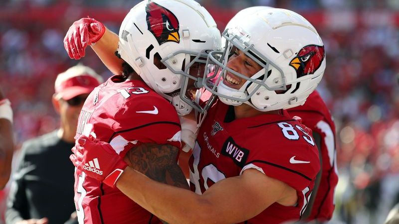 Arizona Cardinals wide receiver Christian Kirk, Arizona Cardinals wide receiver Andy Isabella