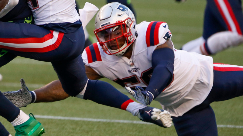 New England Patriots linebacker Anfernee Jennings