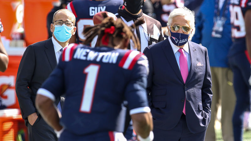 New England Patriots quarterback Cam Newton