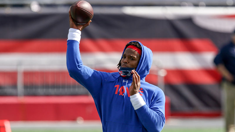 New England Patriots quarterback Cam Newton