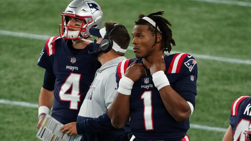 Patriots quarterback Cam Newton
