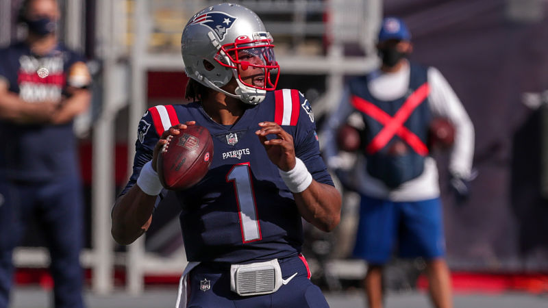 New England Patriots quarterback Cam Newton