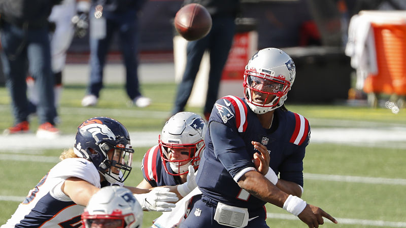 New England Patriots quarterback Cam Newton