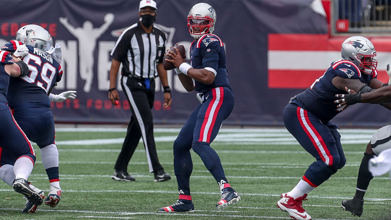 New England Patriots quarterback Cam Newton