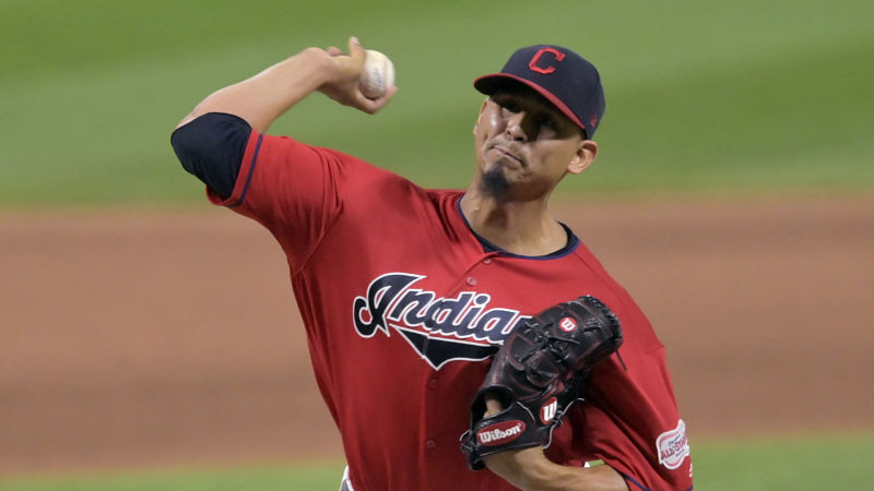 Cleveland Indians pitcher Carlos Carrasco