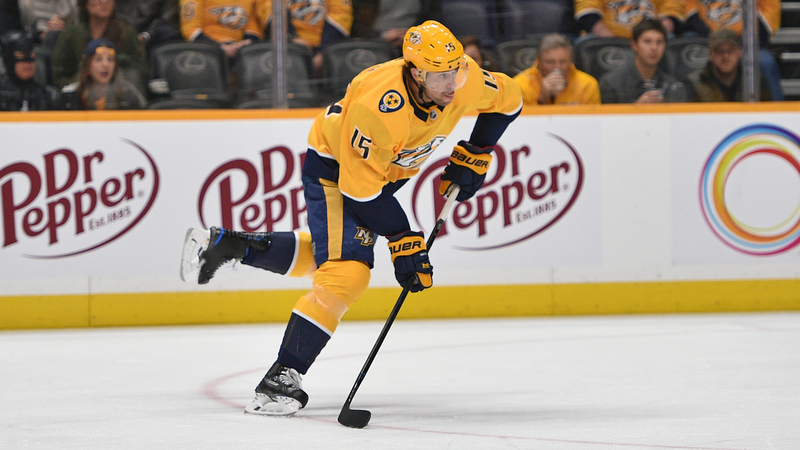Nashville Predators forward Craig Smith
