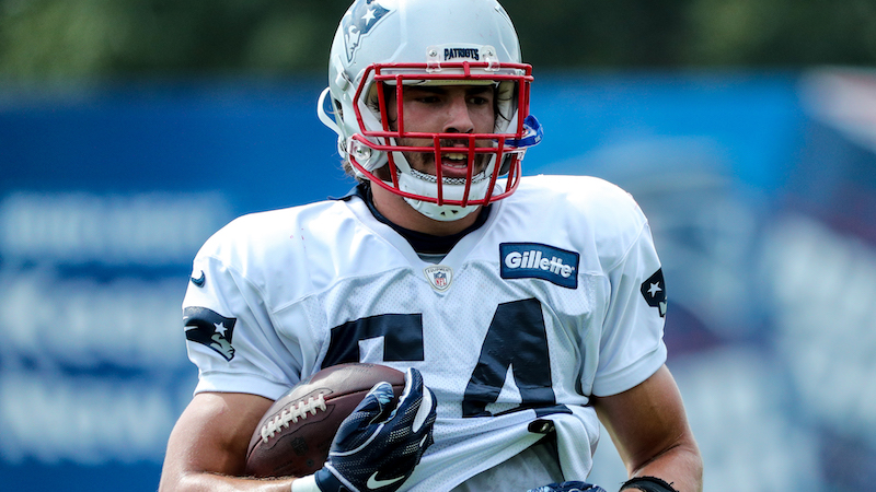 Patriots tight end Dalton Keene