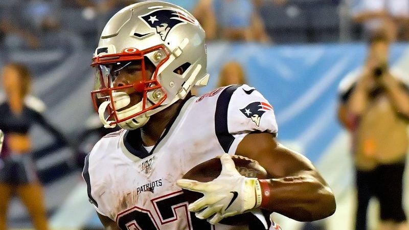 New England Patriots running back Damien Harris