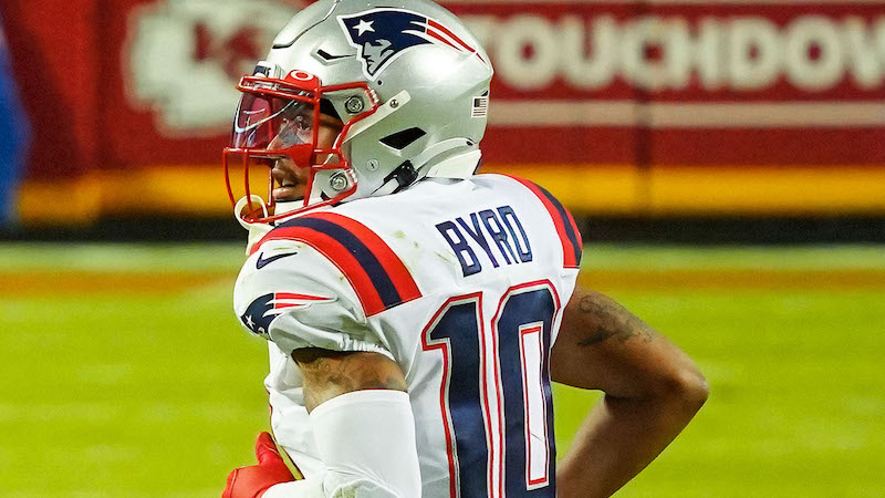 Patriots wide receiver Damiere Byrd