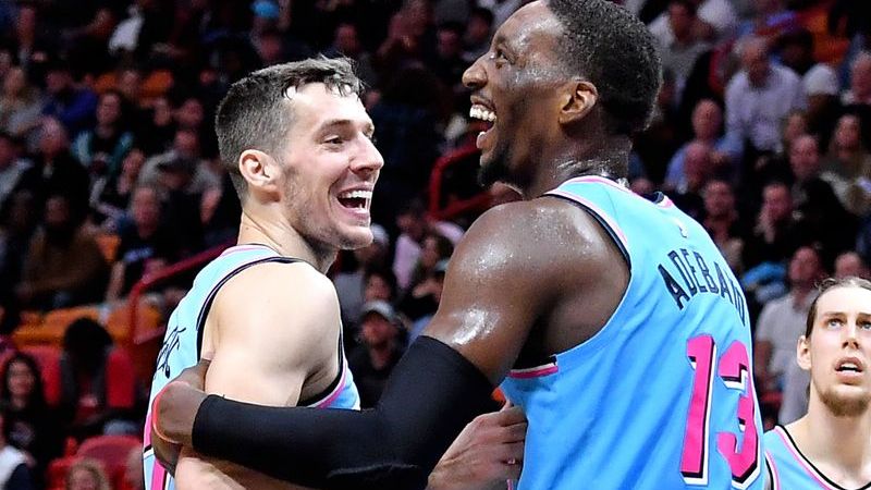 Miami Heat guard Goran Dragic, Miami Heat forward Bam Adebayo